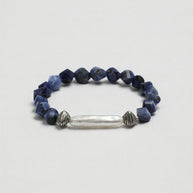 Sodalite & Freshwater Pearl Bracelet | Calm & Clarity