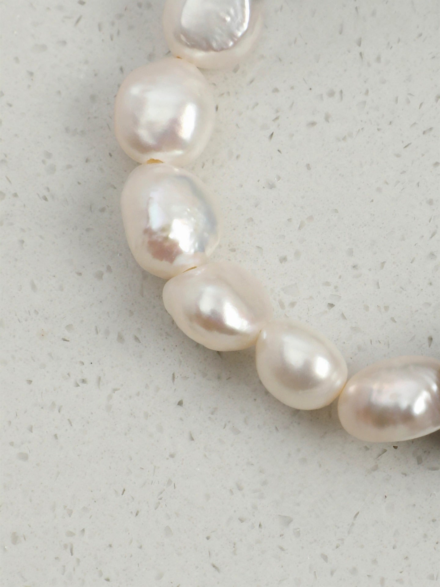 Azurite & Black Tourmaline & Baroque Pearl Bracelet | Protection & Grounding