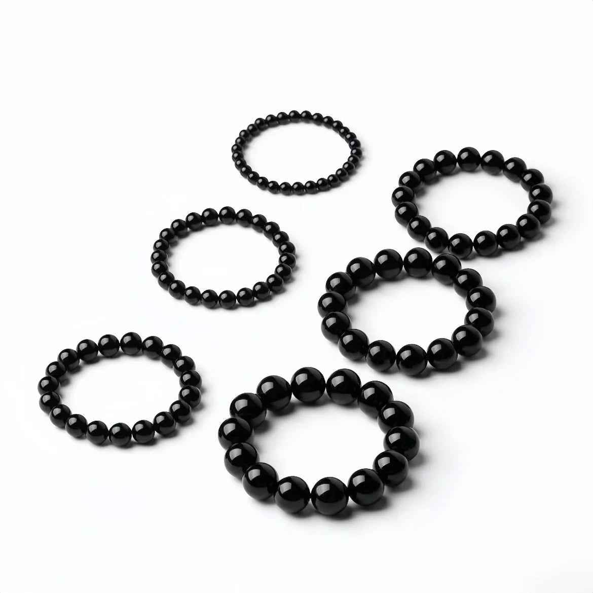 Obsidian Protection Bracelet ｜ Available in Larger Wrist Sizes (6-16MM)