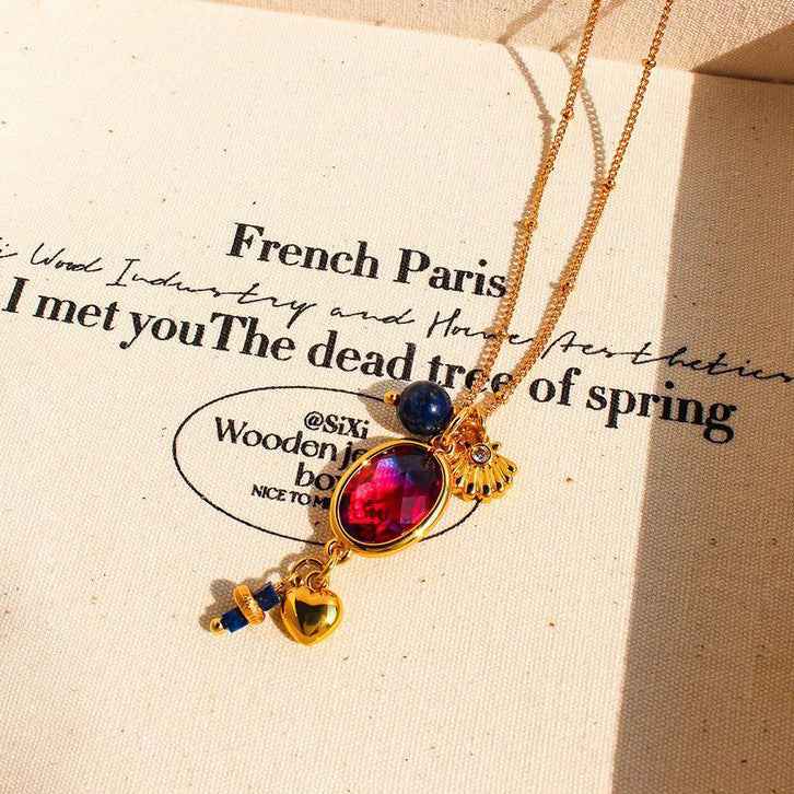 Ocean Series Lapis Lazuli Layered Necklace ｜Wisdom & Expression