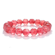 Romantic Energy Crystal | Strawberry Quartz for Love & Connection (8-10mm) - MOONQUIET