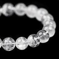 White Phantom Quartz Bracelet | Clarity& Spiritual Awakening（8-12mm） - MOONQUIET