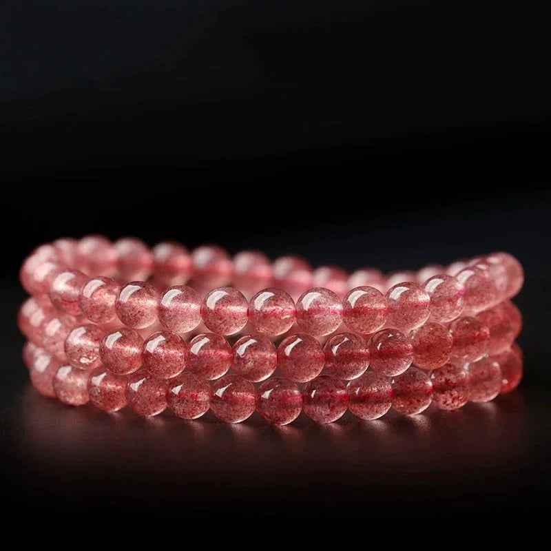 Romantic Energy Crystal | Strawberry Quartz for Love & Connection (8-10mm)