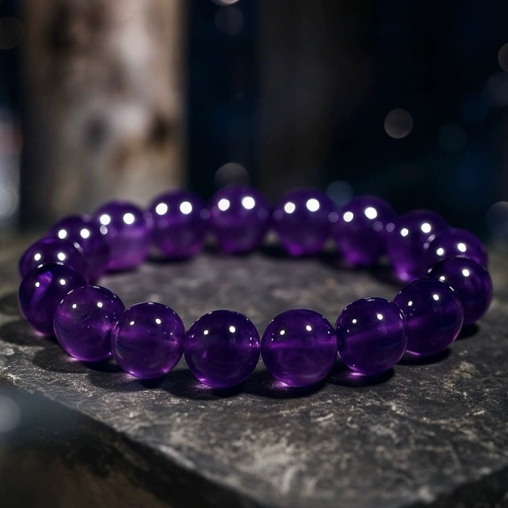 Intuitionsenergiekristall | Amethyst Gelassenheit &amp; Intuition (8mm)