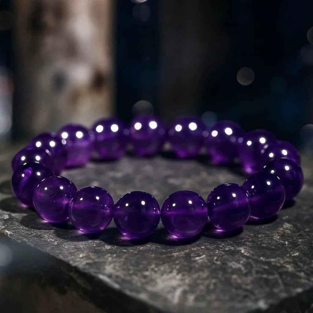 Amethyst Bracelet | Intuition Boost (8-10mm)