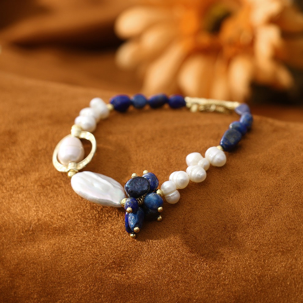Lapis Baroque Bracelet | Intuition&Wisdom