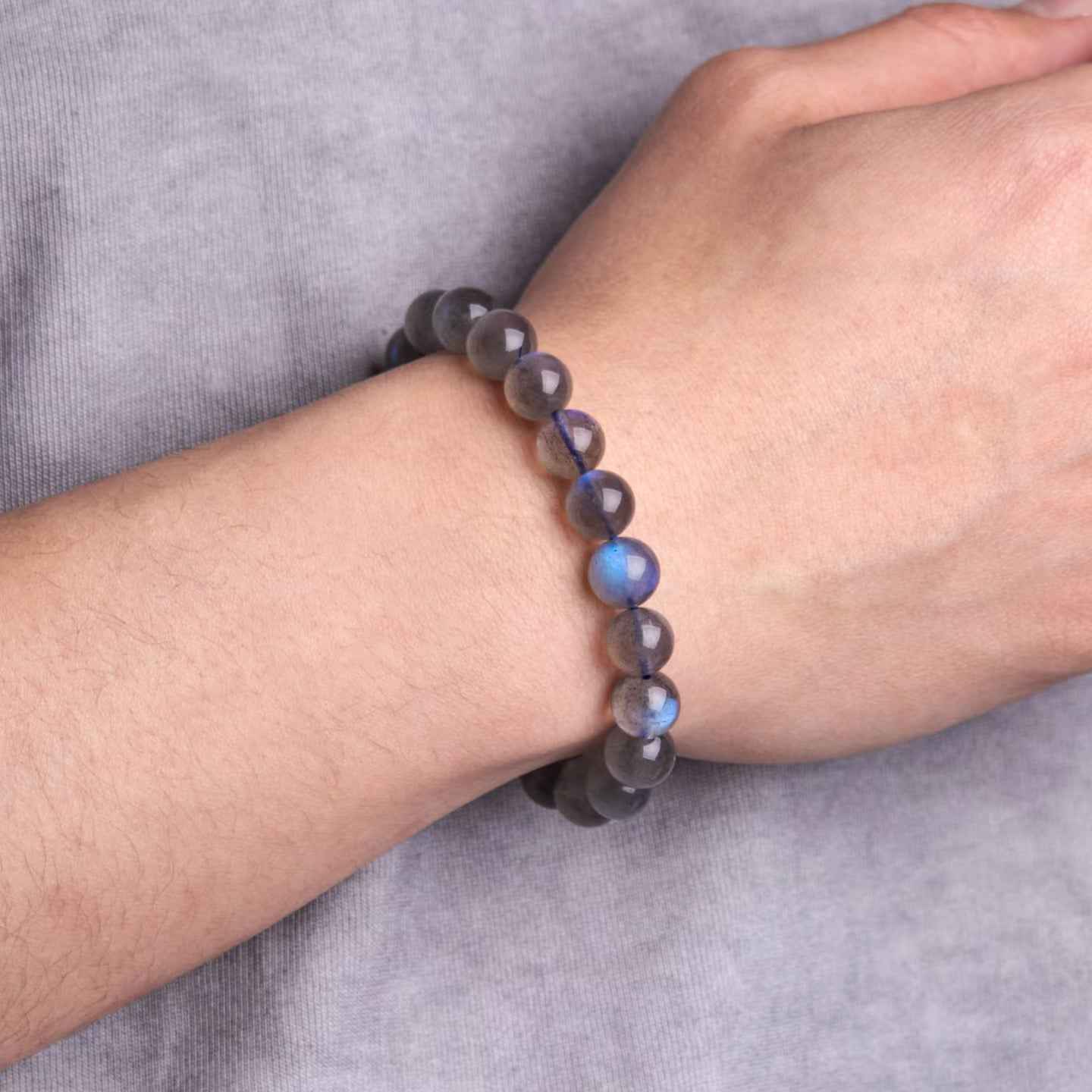 Gray Moonstone Bracelet ｜The Stone of Transformation（8mm）