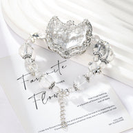Fox of Clarity ｜ Clear Quartz Protection Bracelet（8-12mm） - MOONQUIET