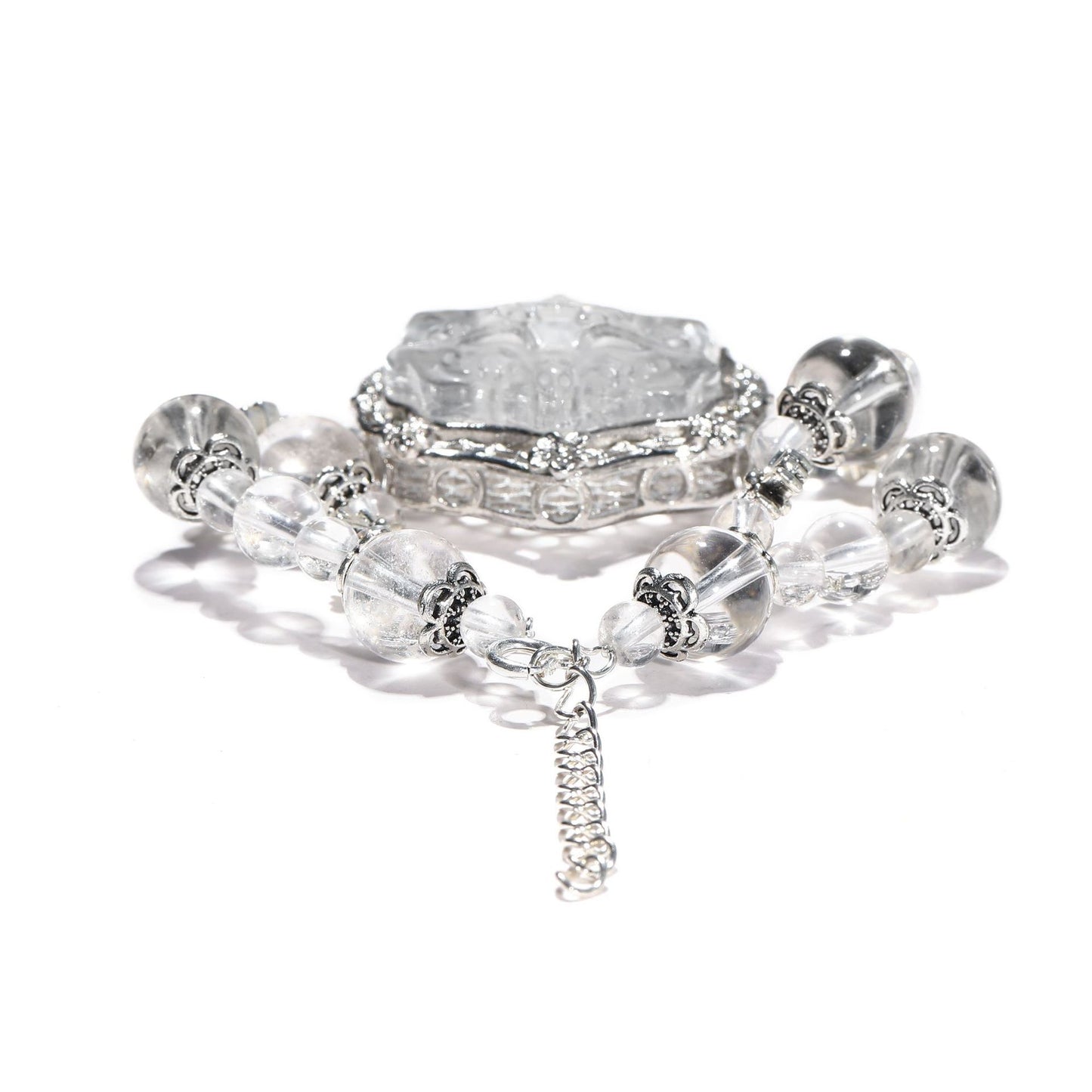 Fox of Clarity ｜ Clear Quartz Protection Bracelet（8-12mm）