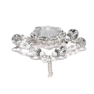 Fox of Clarity ｜ Clear Quartz Protection Bracelet（8-12mm） - MOONQUIET