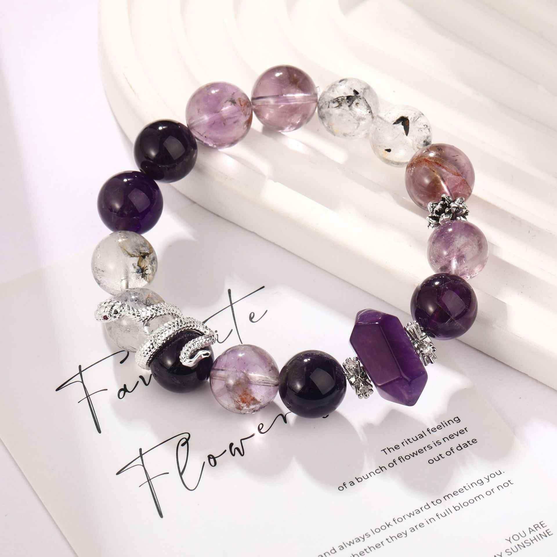 Awakening Serpent ｜Amethyst Energy Bracelet（11mm）