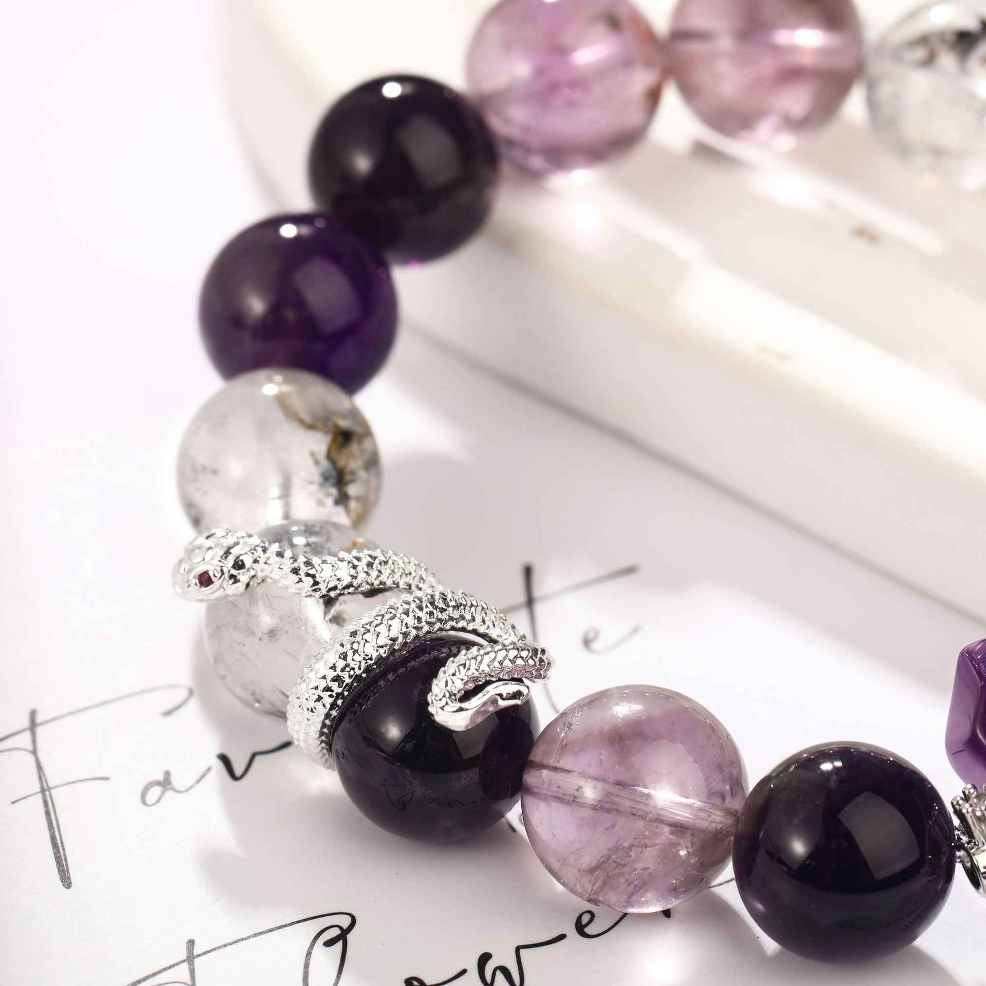 Awakening Serpent ｜Amethyst Energy Bracelet（11mm）