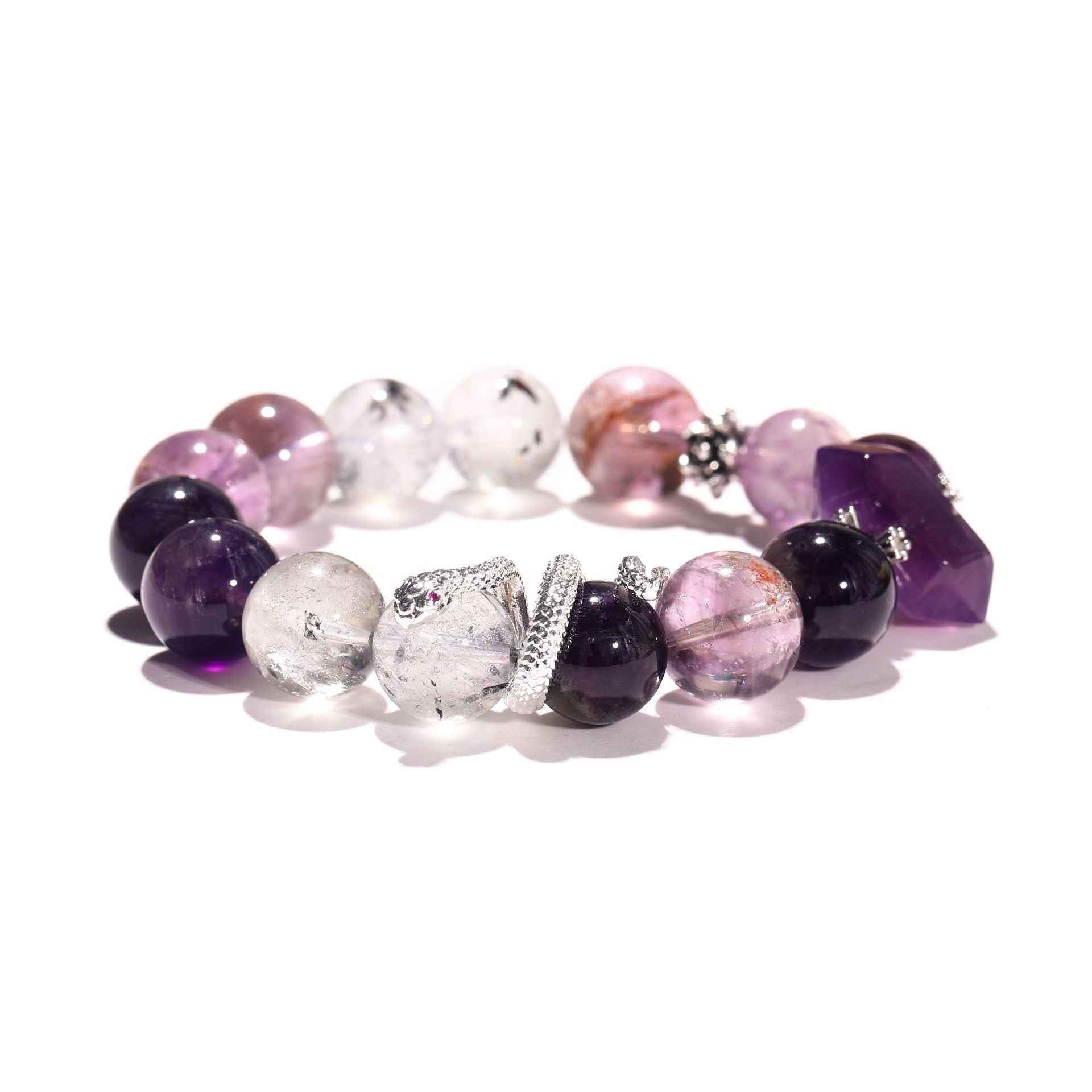 Awakening Serpent ｜Amethyst Energy Bracelet（11mm）
