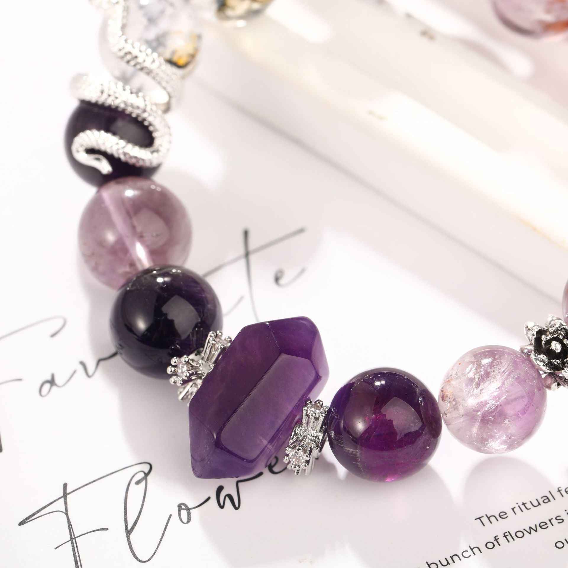 Awakening Serpent ｜Amethyst Energy Bracelet（11mm）