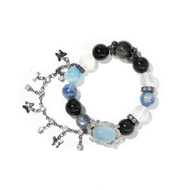 Butterfly Awakening ｜ Crystal Bracelet for Clarity & Calm（13mm）