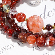 Attract Wealth& Awaken Fire|Multi-Layer Crystal Energy Bracelet(14+7mm) - MOONQUIET