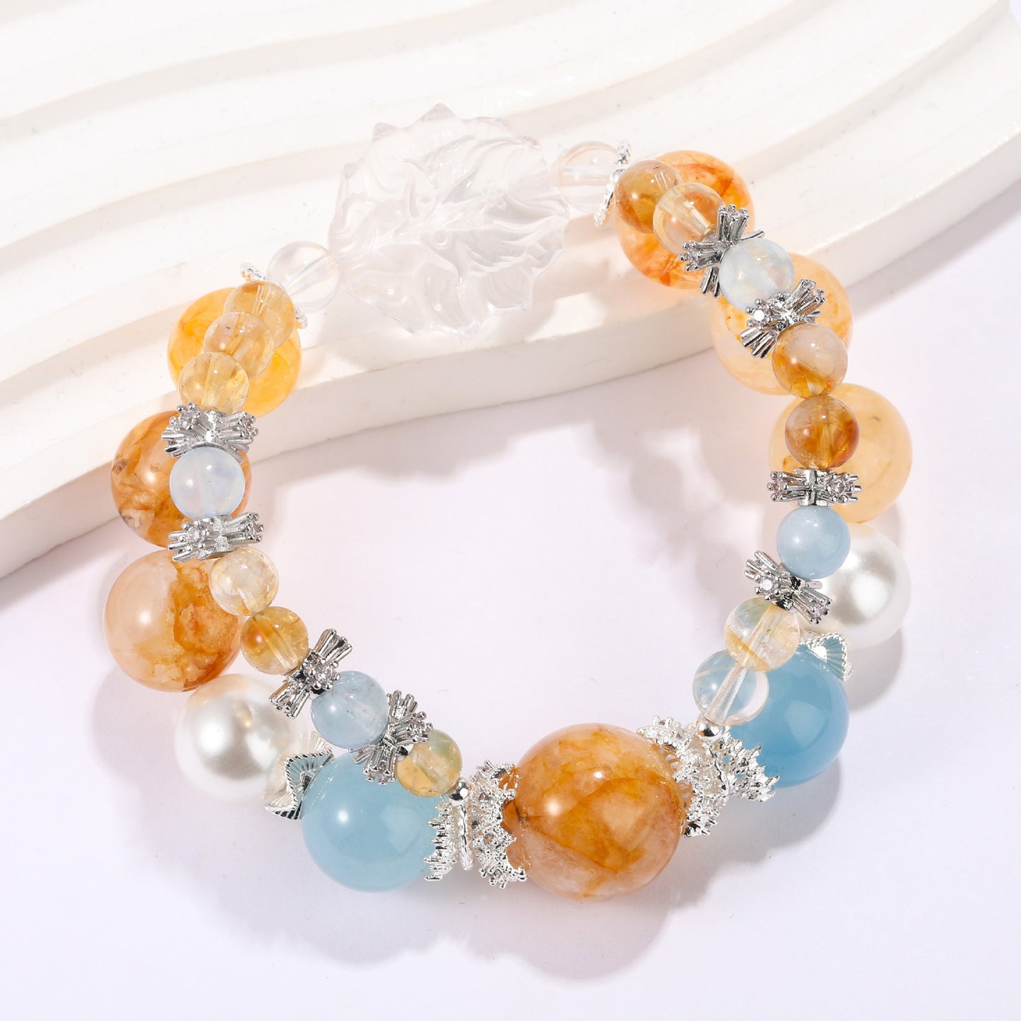 Foxlight Radiance |Crystal Bracelet for Clarity&Wealth