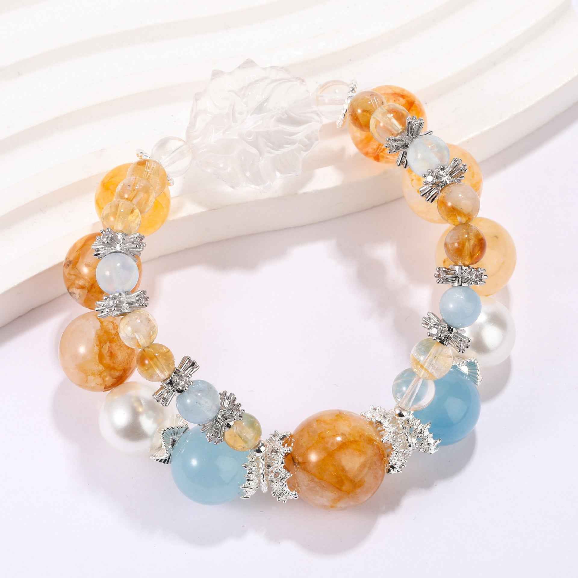 Foxlight Radiance |Crystal Bracelet for Clarity&Wealth