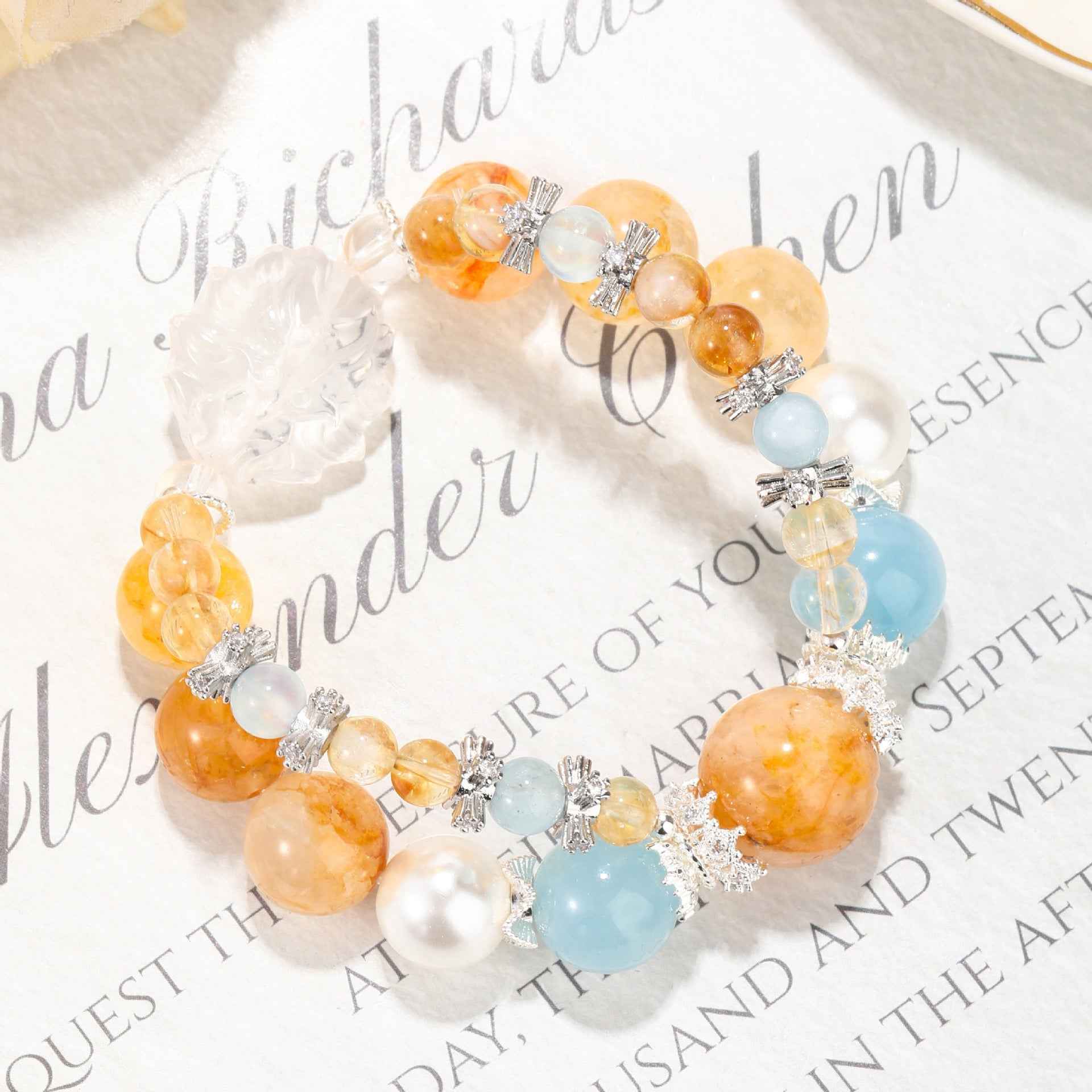 Foxlight Radiance |Crystal Bracelet for Clarity&Wealth