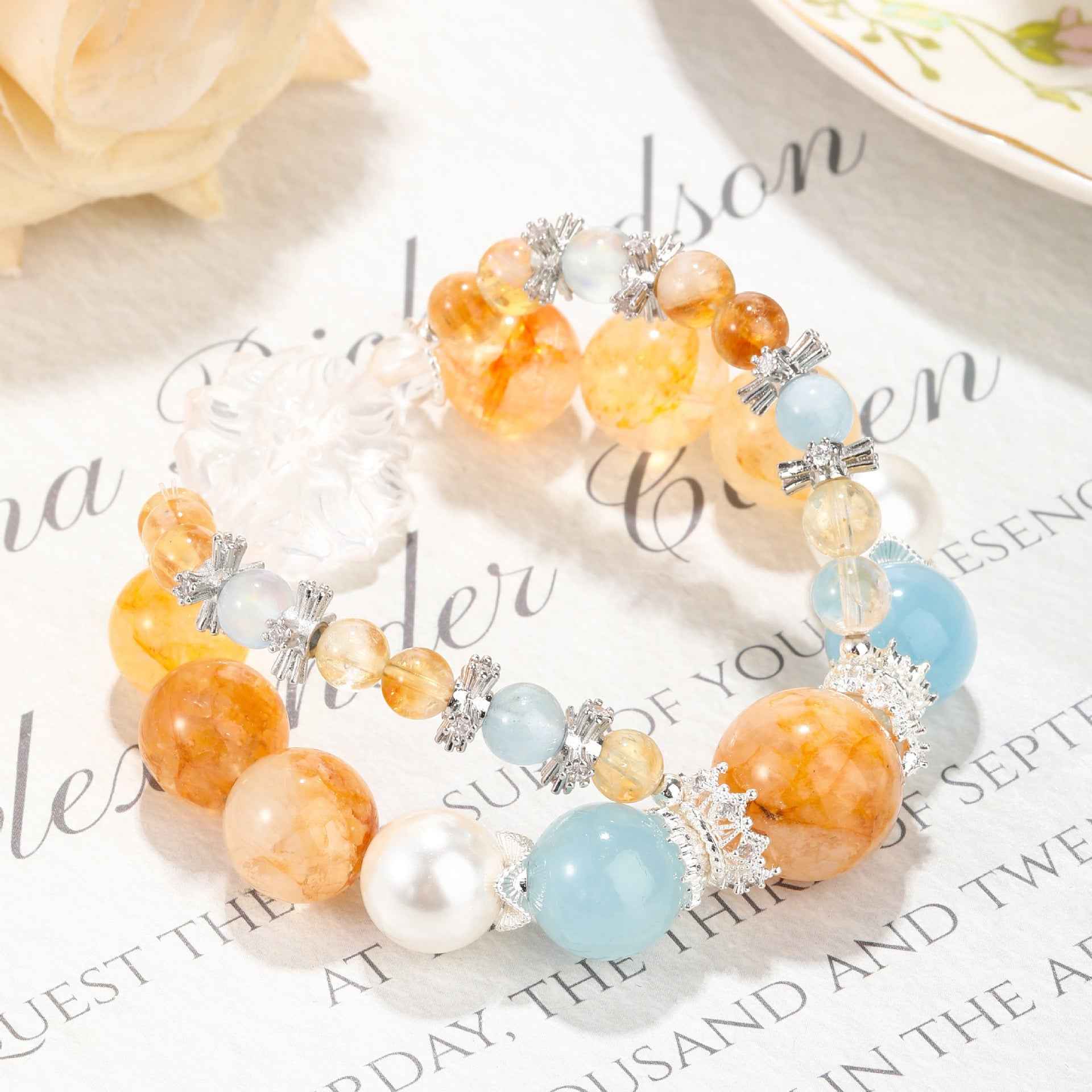 Foxlight Radiance |Crystal Bracelet for Clarity&Wealth
