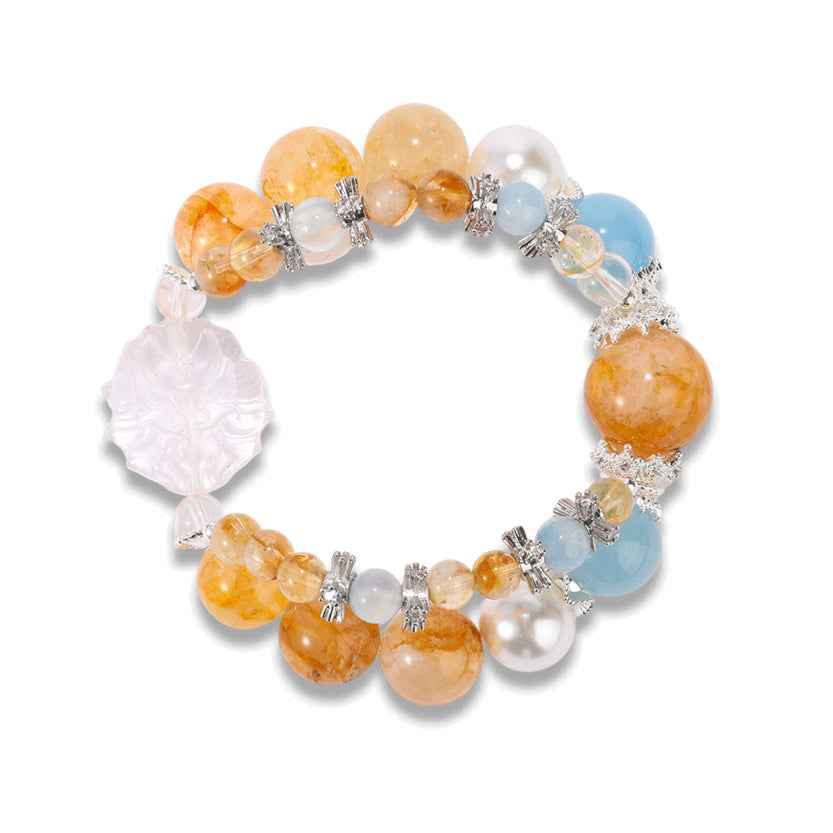 Foxlight Radiance |Crystal Bracelet for Clarity&Wealth
