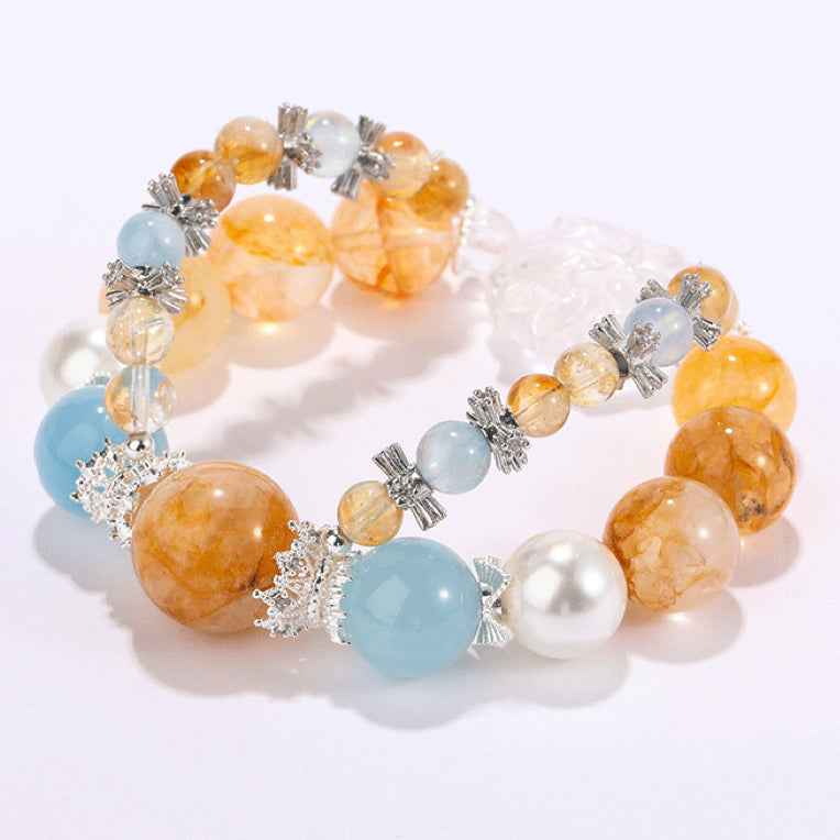 Foxlight Radiance |Crystal Bracelet for Clarity&Wealth