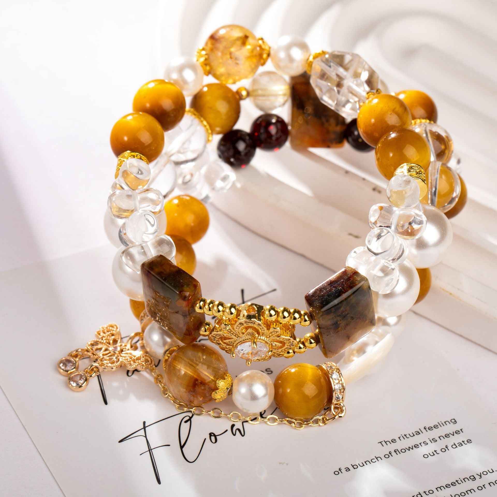 Abundance Flow|Multi-Layer Energy Bracelet Tiger’s Eye Pietersite