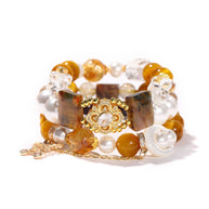 Abundance Flow|Multi-Layer Energy Bracelet Tiger’s Eye Pietersite - MOONQUIET