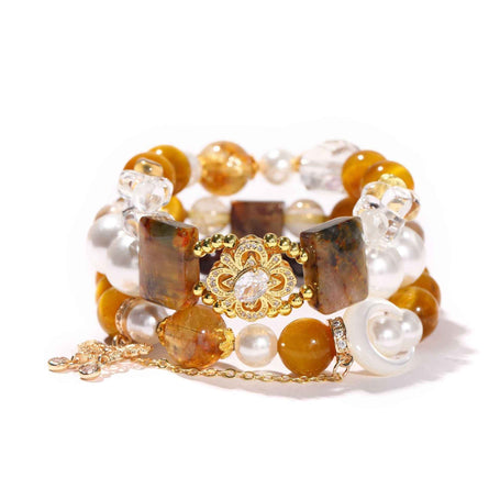 Abundance Flow|Multi-Layer Energy Bracelet Tiger’s Eye Pietersite