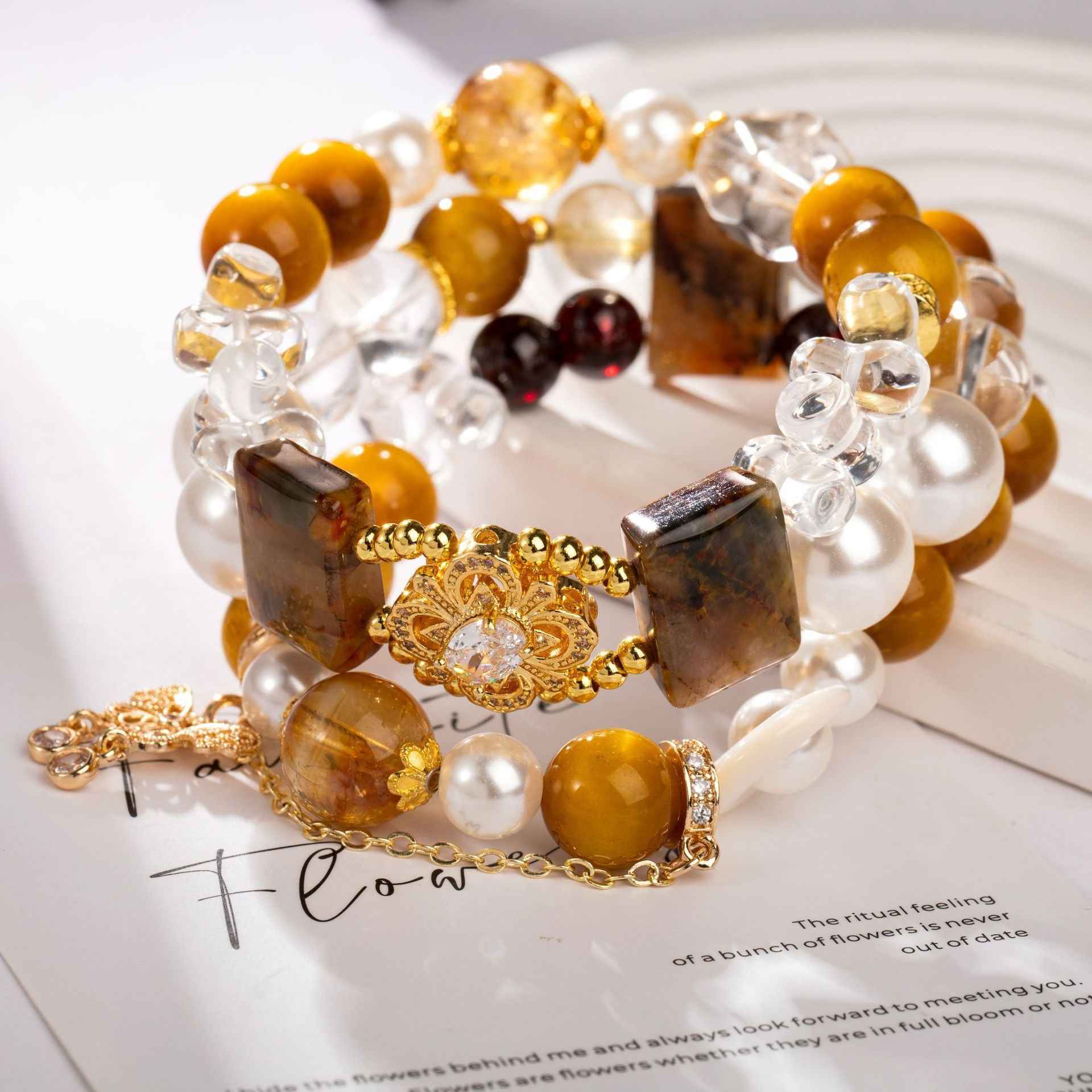 Abundance Flow|Multi-Layer Energy Bracelet Tiger’s Eye Pietersite