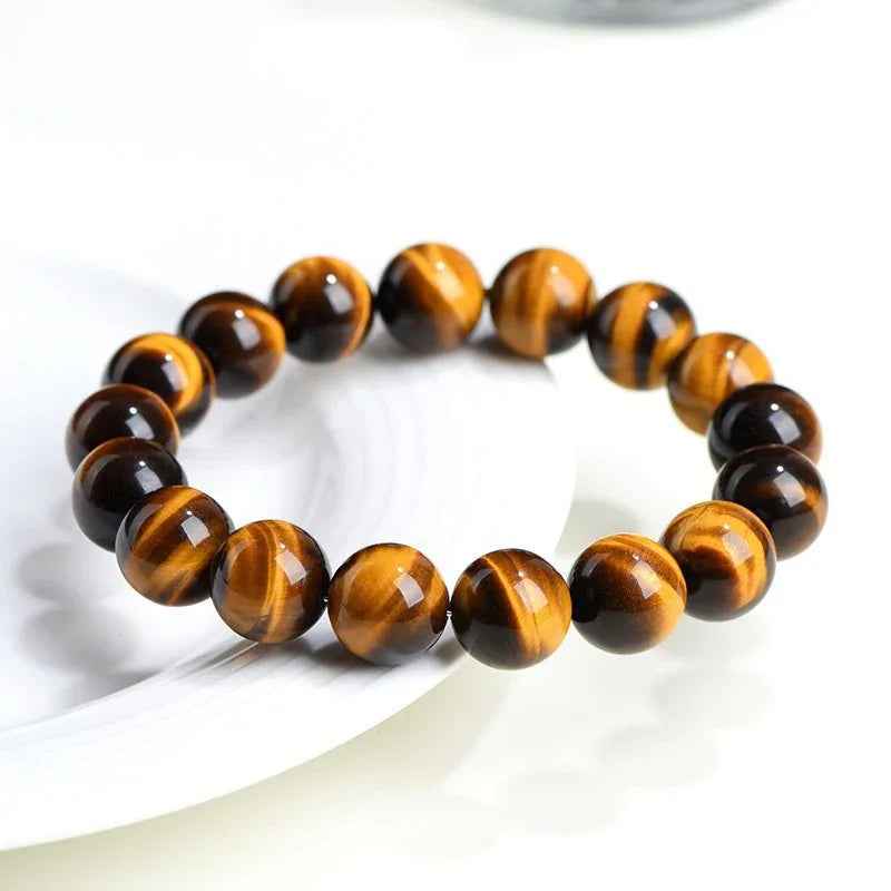 Wealth Energy Stone | Lightning Yellow Tiger’s Eye Bracelet (6-12mm)