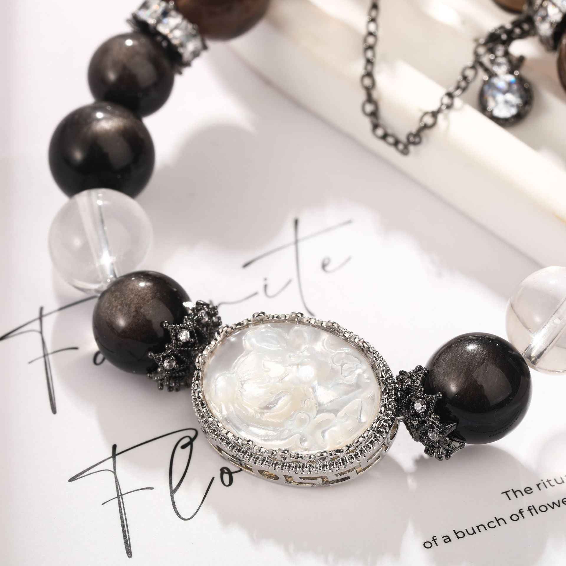 Protection Bracelet | Smoky Quartz&Silver Obsidian(10mm)