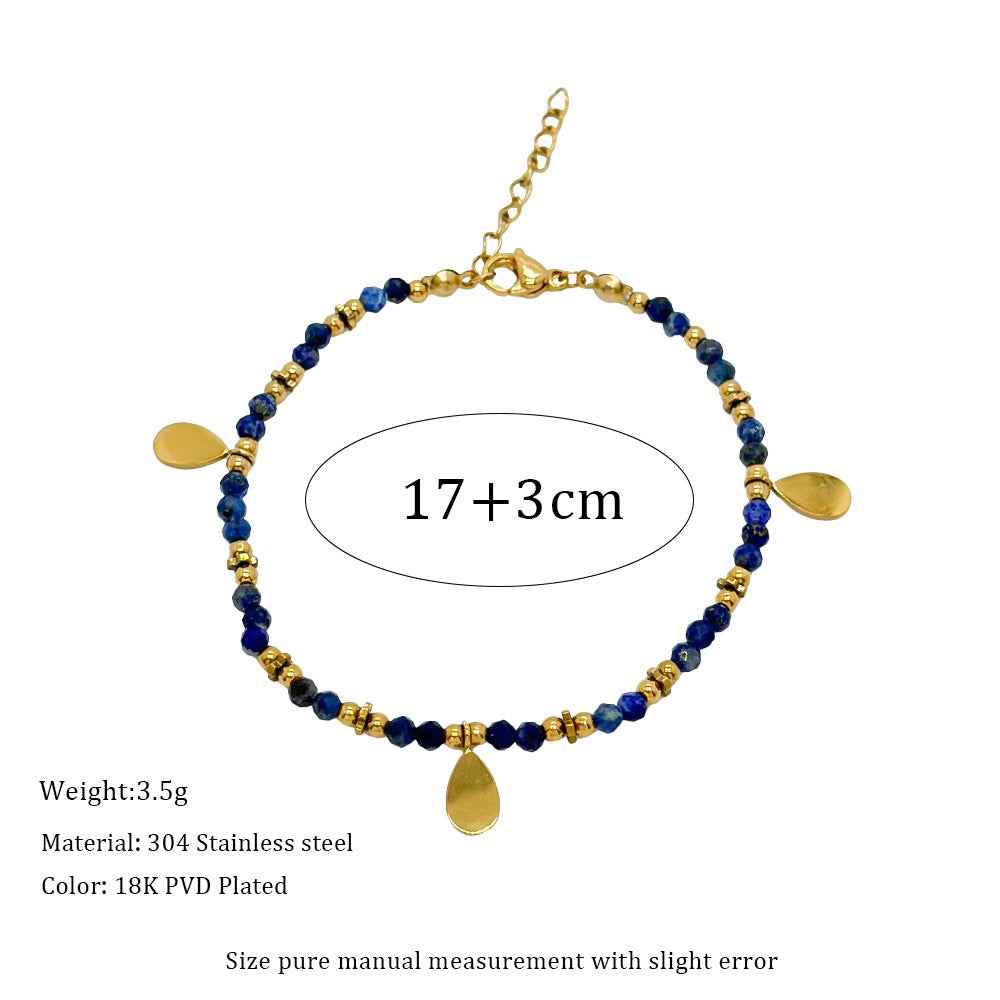 Wisdom in Blue ｜ Lapis Lazuli Bracelet for Intuition & Clarity（Adjustable）
