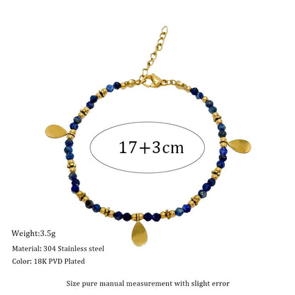 Wisdom in Blue ｜ Lapis Lazuli Bracelet for Intuition & Clarity（Adjustable）