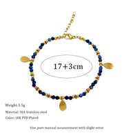 Wisdom in Blue ｜ Lapis Lazuli Bracelet for Intuition & Clarity（Adjustable） - MOONQUIET