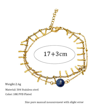 Wisdom in Blue ｜ Lapis Lazuli Bracelet for Intuition & Clarity（Adjustable）
