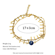 Wisdom in Blue ｜ Lapis Lazuli Bracelet for Intuition & Clarity（Adjustable） - MOONQUIET