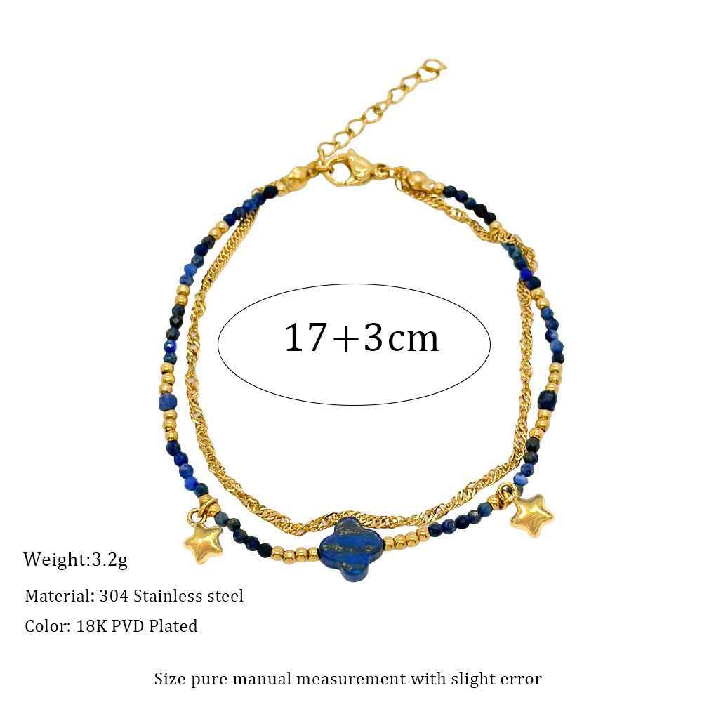 Wisdom in Blue ｜ Lapis Lazuli Bracelet for Intuition & Clarity（Adjustable）