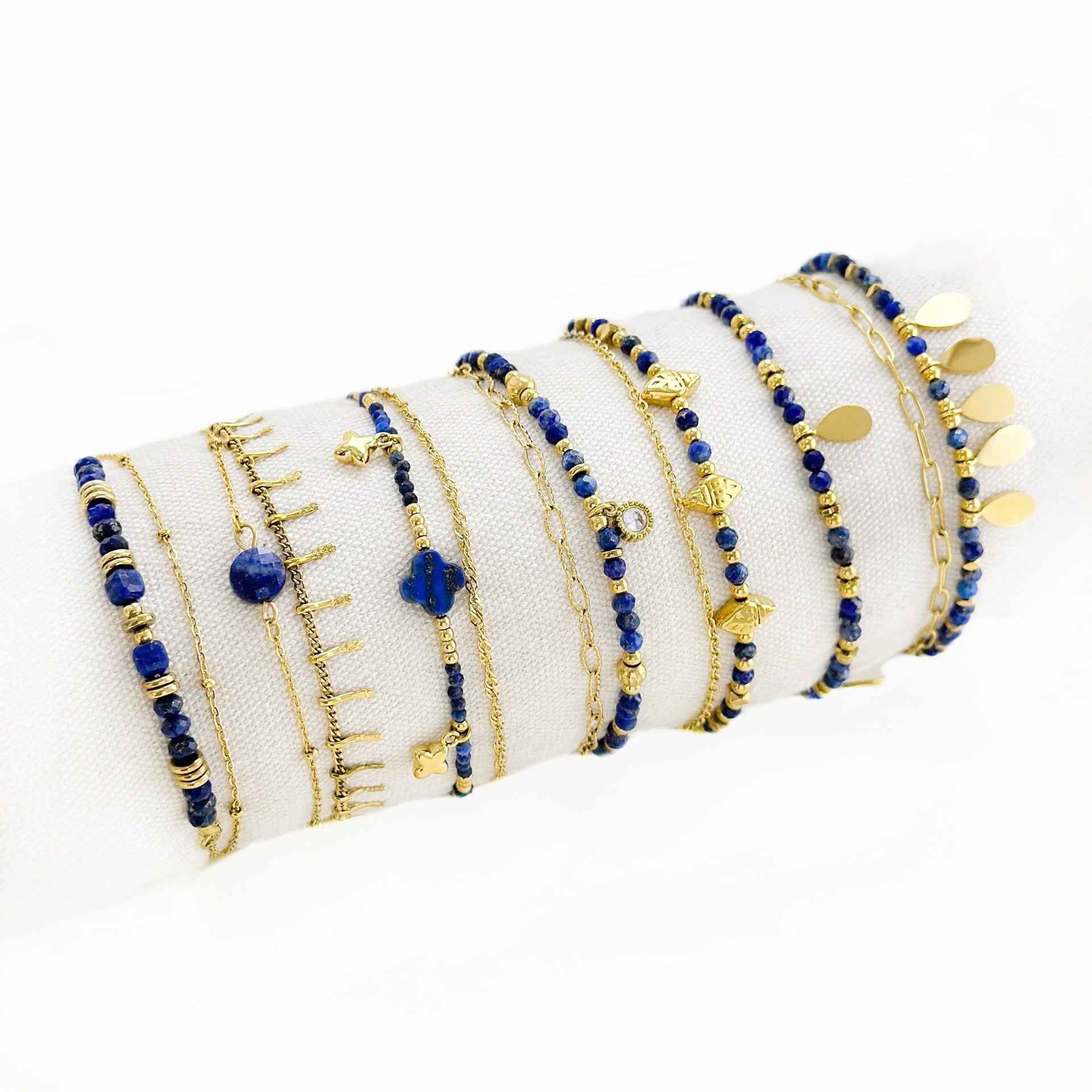Wisdom in Blue ｜ Lapis Lazuli Bracelet for Intuition & Clarity（Adjustable）