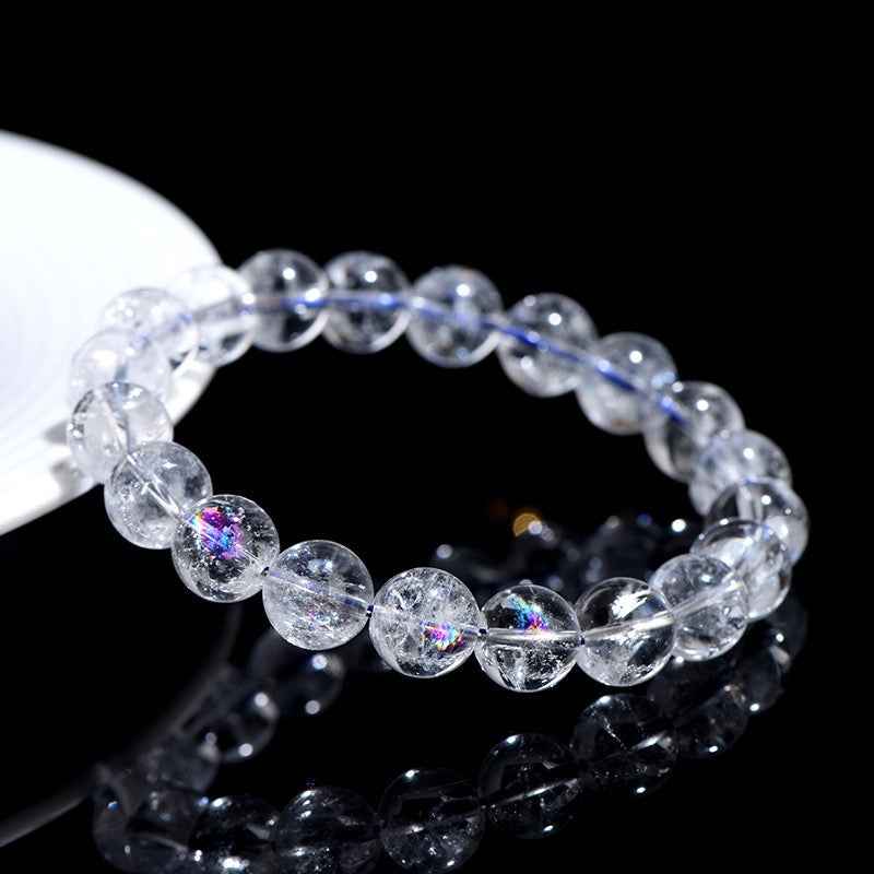 White Azeztulite Crystal Bracelet – Spiritual Growth（8-12mm）