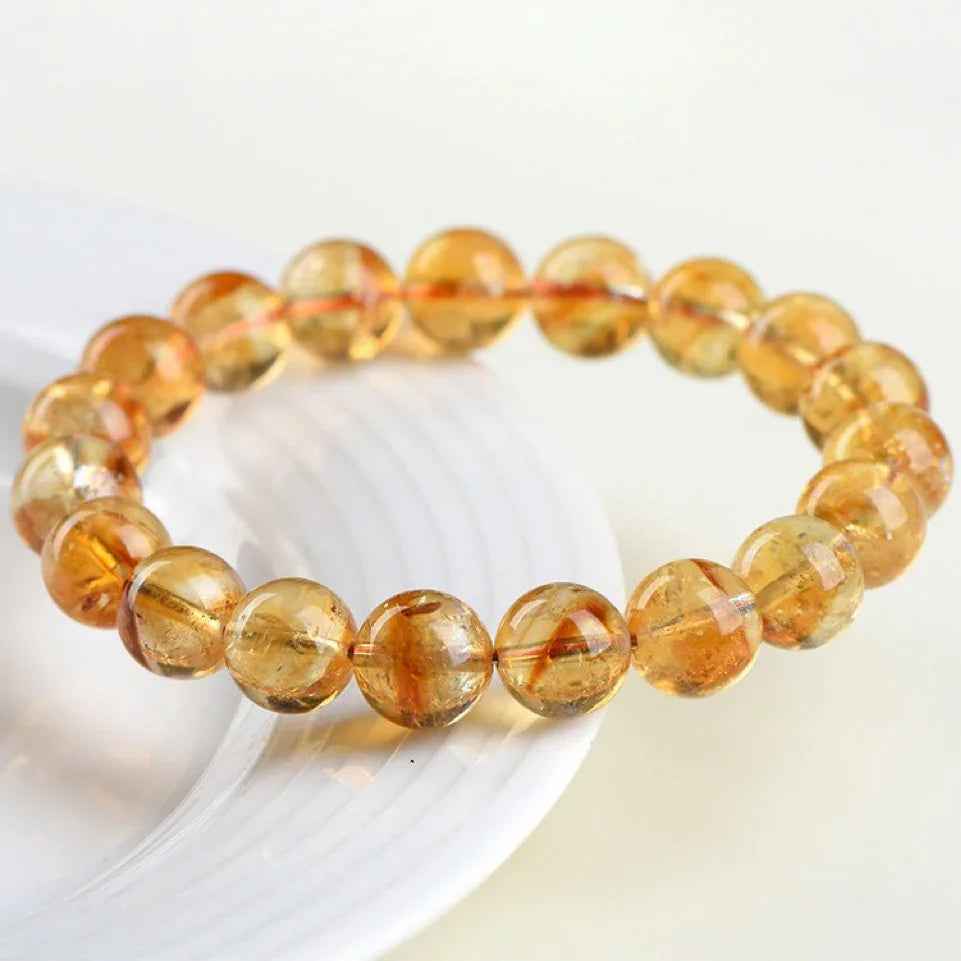 Wealth Energy Crystal | Yellow Elestial Quartz Prosperity & Success (7-12mm)