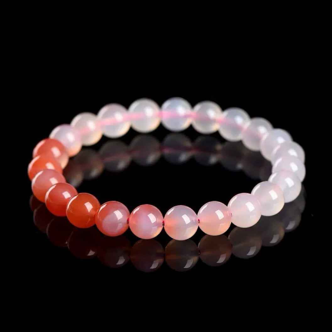 Sunset Glow ｜Yanyuan Agate Gradient Bracelet（8-10mm）