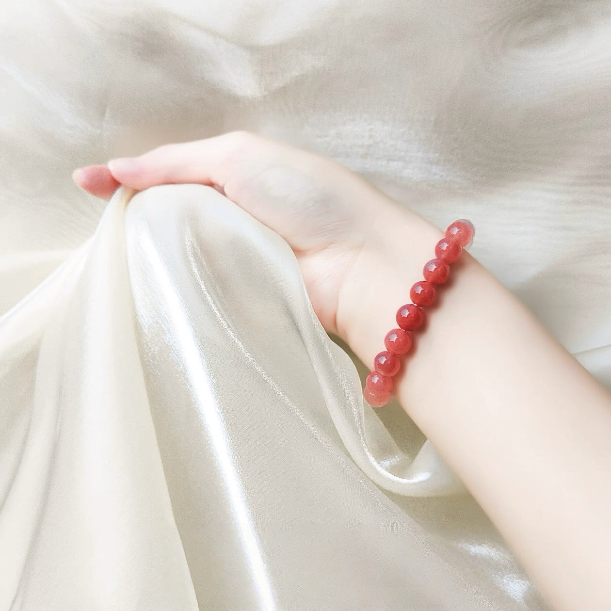 Sunset Glow ｜Yanyuan Agate Gradient Bracelet（8-10mm）