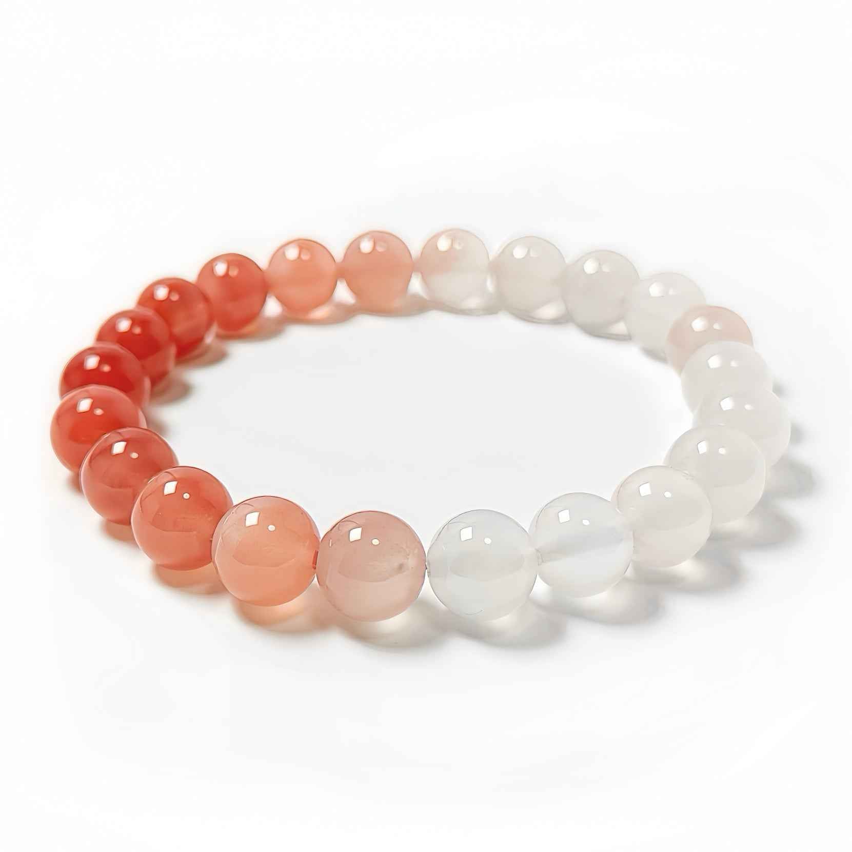 Sunset Glow ｜Yanyuan Agate Gradient Bracelet（8-10mm）