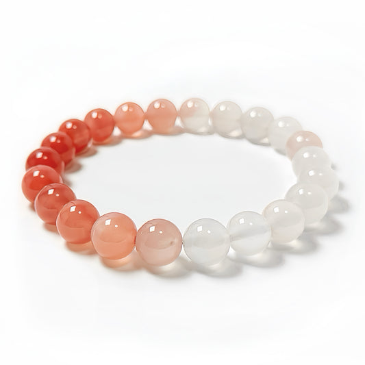 Sunset Glow ｜Yanyuan Agate Gradient Bracelet（8-10mm）