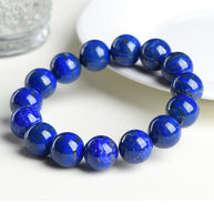 Lapis Lazuli Bracelet – Stone of Wisdom & Truth（8-12mm） - MOONQUIET
