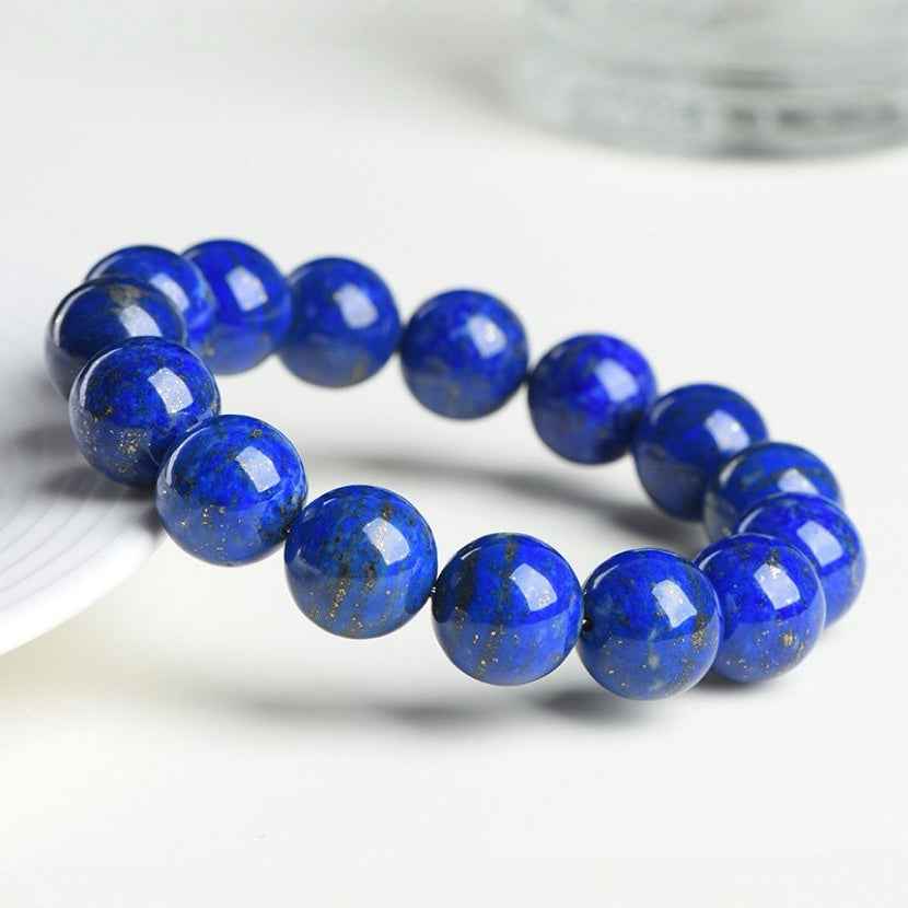 Lapis Lazuli Bracelet – Stone of Wisdom & Truth（8-12mm）
