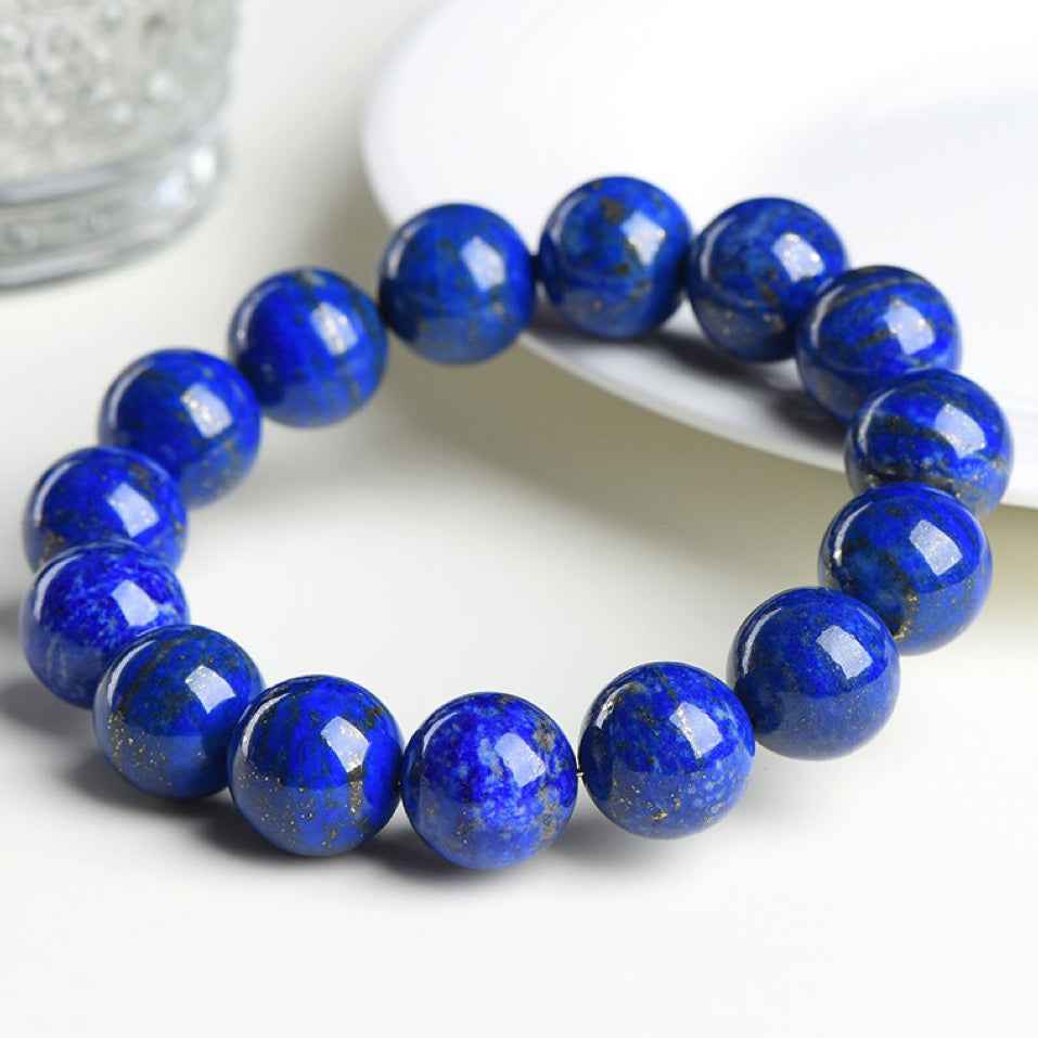 Lapis Lazuli Bracelet – Stone of Wisdom & Truth（8-12mm）