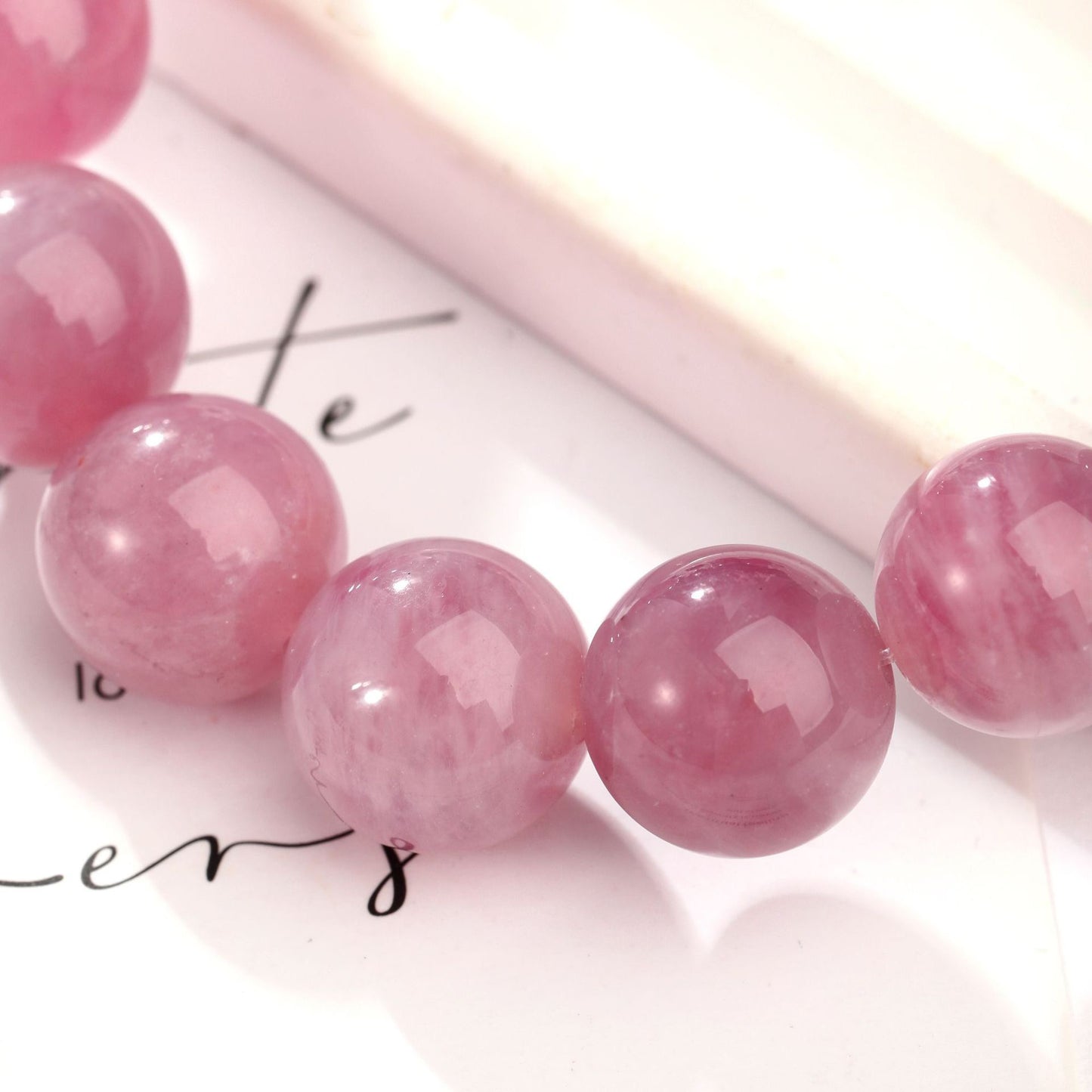 Enchanting Fox |Lepidolite &Rose Quartz Fox Bracelet(12mm)