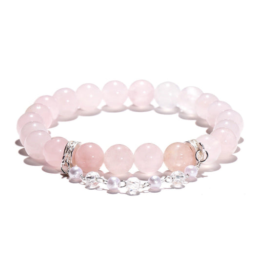 Glamour Sparkle ｜Lepidolite Rose Quartz Bracelet（8mm）